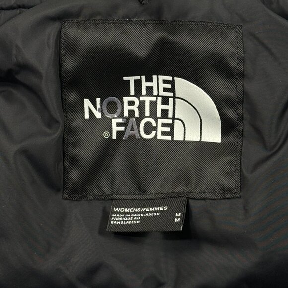 The North Face 1996 Retro Nuptse Printed 700 Down Jacket Purple Leopard Womens M - Picture 2 of 13